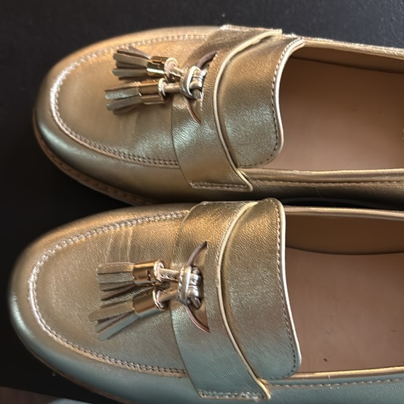 Talbots Gold Loafers for Women - Picture 6 of 6